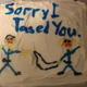 The “Sorry I tased you” cake photo that has gone viral (Imgur)